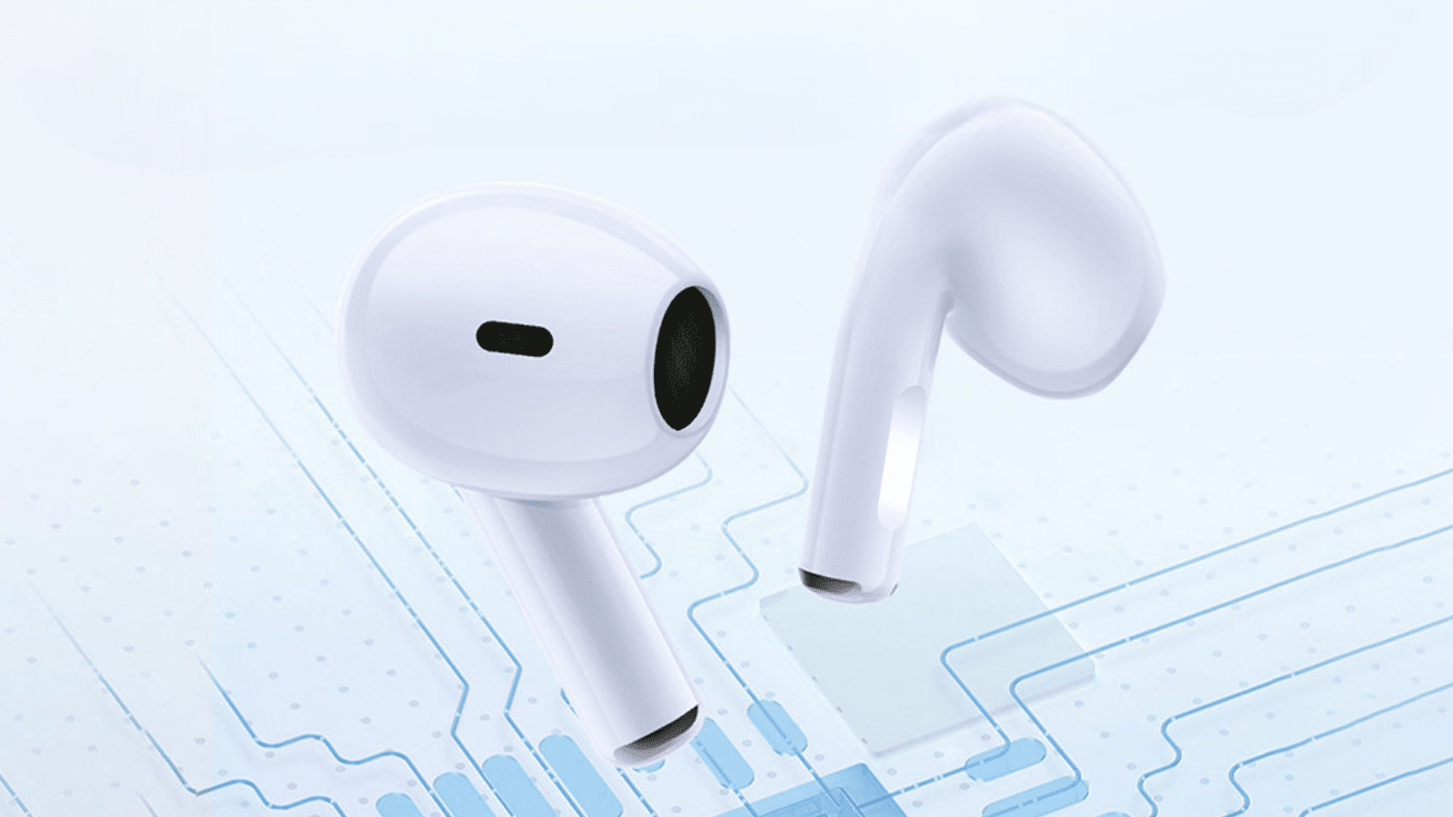 Fone de ouvido mibro earbuds 4 é discreto e tem mais de 30 horas de bateria