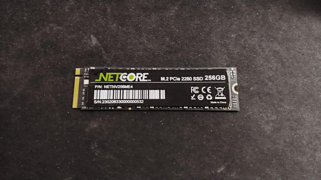 Ssd m. 2 da netcore, conectividade pcie e 256gb