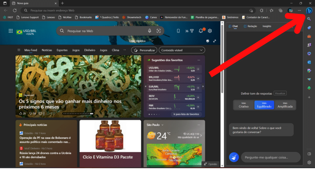 Foto sobre como usar o bing com chatgpt