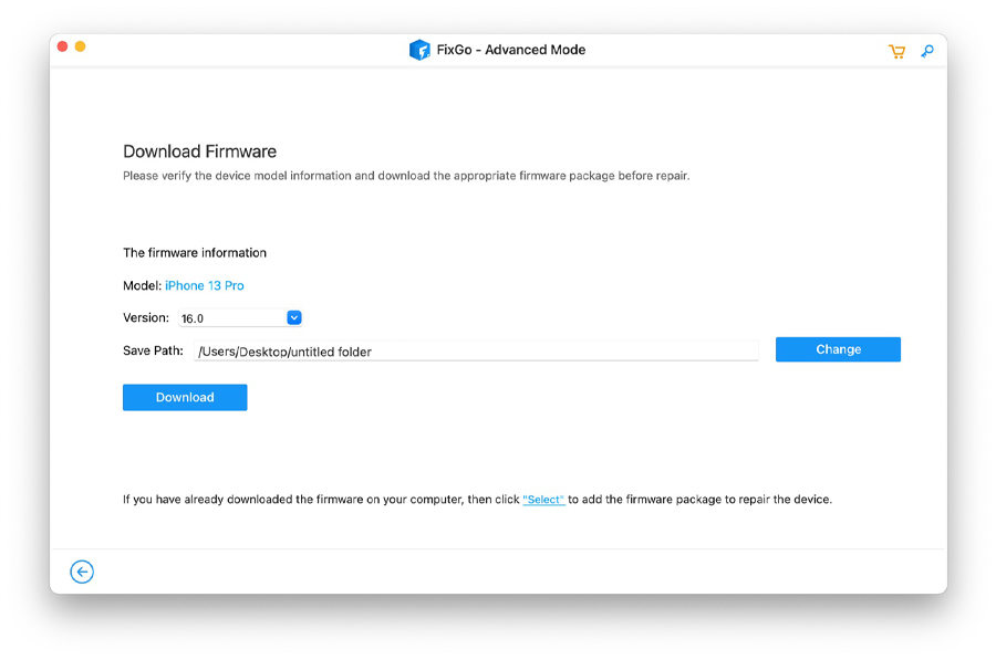 Como no modo padrão, o sistema fará atualização do firmware no modo avançado também (imagem: reprodução/itoolab)