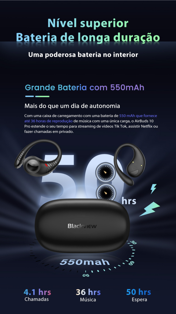 Smartphone blackview bv9300 e fone de ouvido airbuds 10 pro com até 70% de desconto!