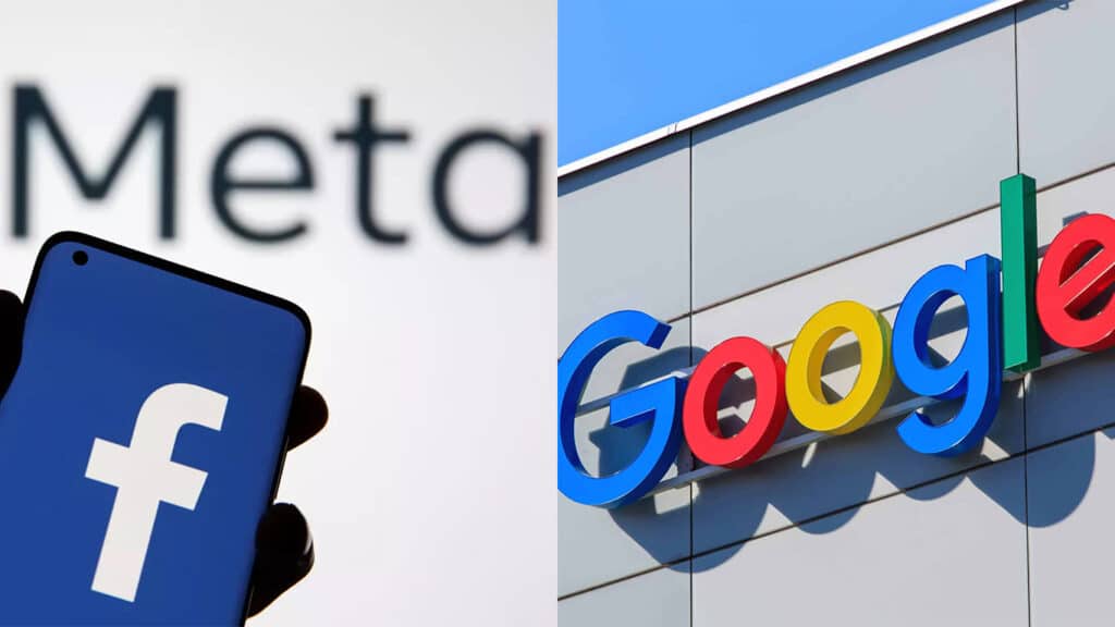 Logos da meta e google