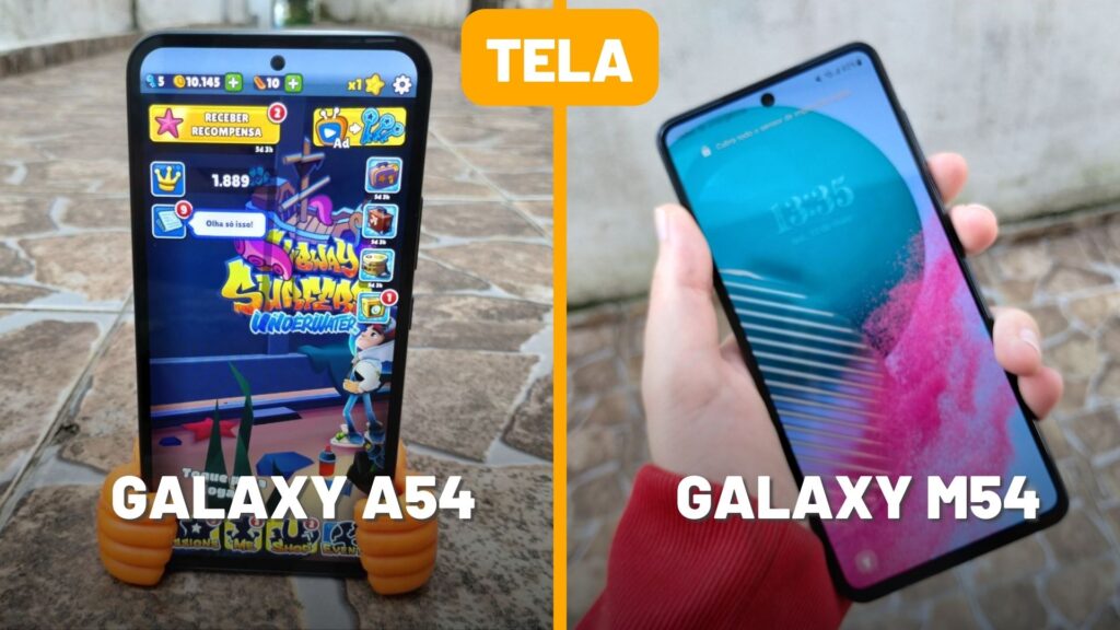 Telas do galaxy a54 e galaxy m54