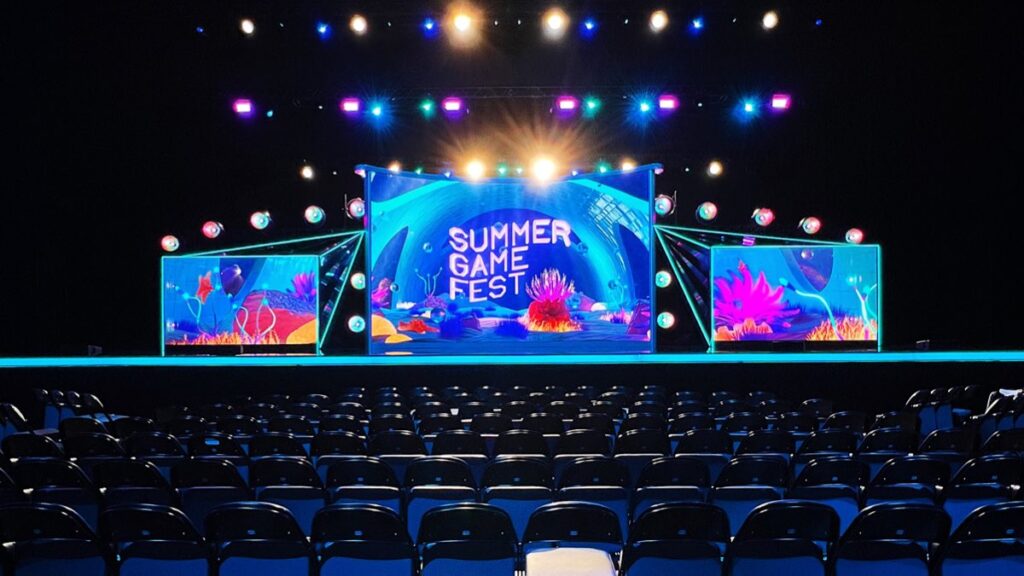 Palco de apresentação da summer game fest 2023