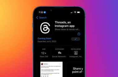 Página do threads na app store