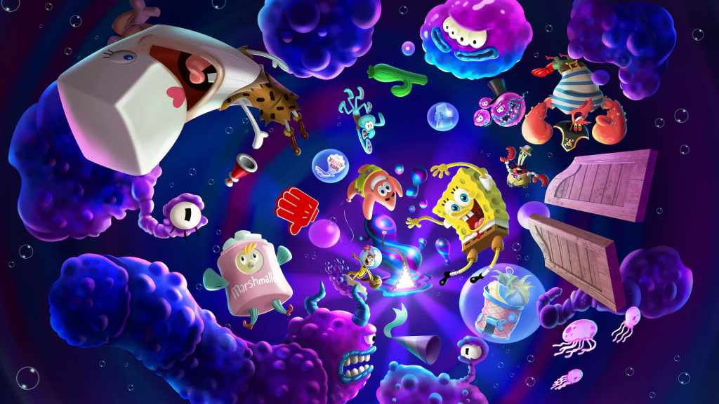 Bob esponja: the cosmic shake: junte-se a bob esponja em uma aventura espacial hilária. Imagem: playstation
 promoção de inverno da playstation traz jogos com desconto de até 90%!