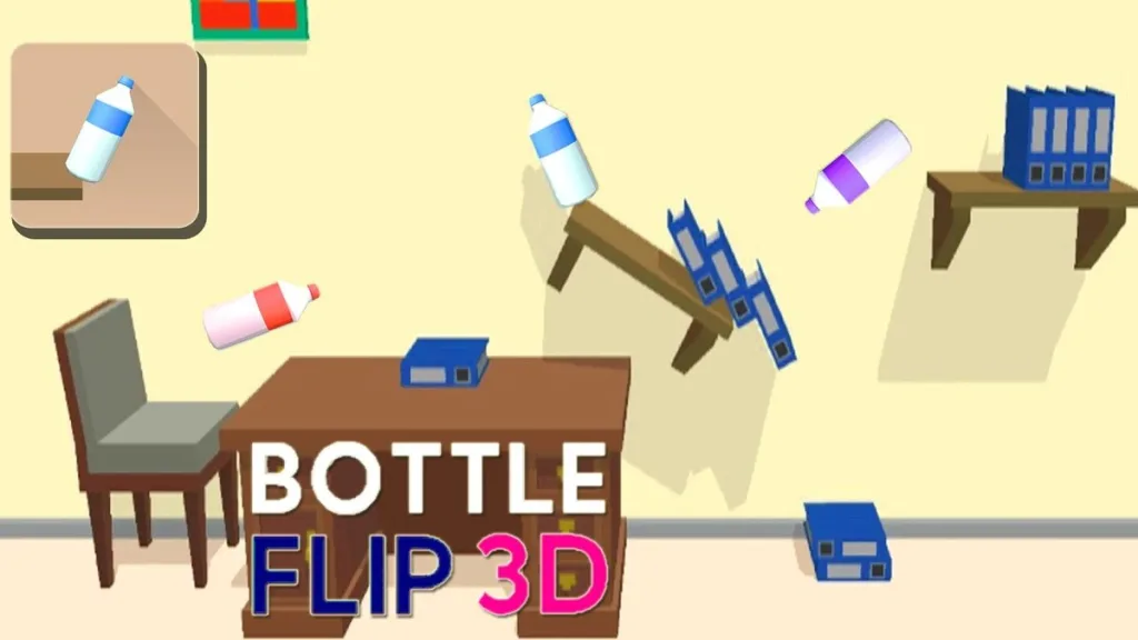 Com bottle flip 3d, você pode jogar um jogo de celular de graça e ainda parecer um malabarista de garrafas!