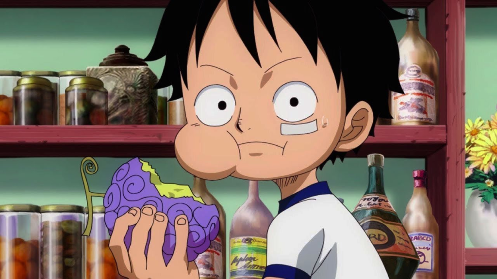 Luffy de one piece quando criança