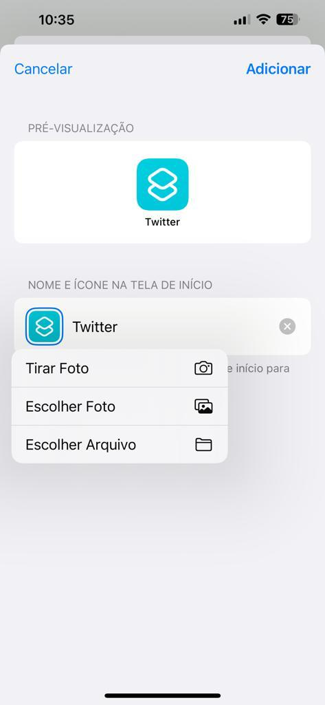 Tutorial para alterar os ícones dos aplicativos no iphone. Passo 9: escolha o ícone. Imagem: lucas gomes, smt