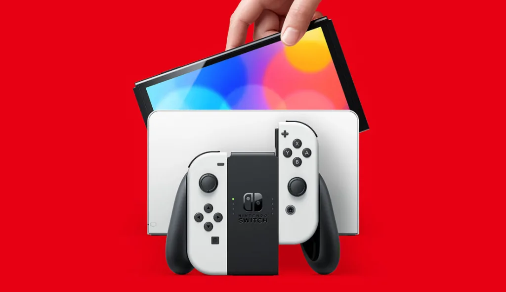 Nintendo switch oled, o mais recente lançamento da empresa. Imagem: nintendo