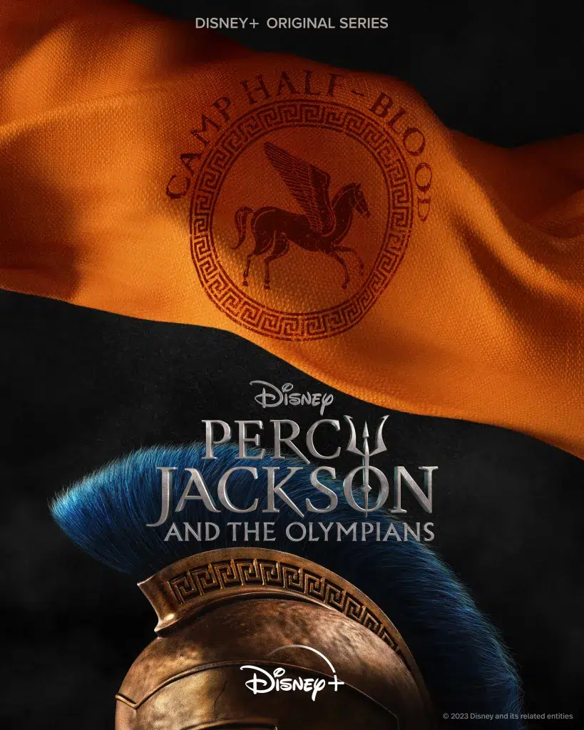 Pôster oficial de divulgação de percy jackson e os olimpianos. / imagem: disney+