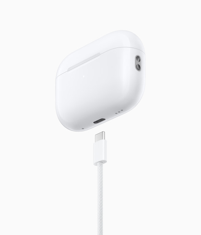 Usb-c nos airpods também. Imagem: apple