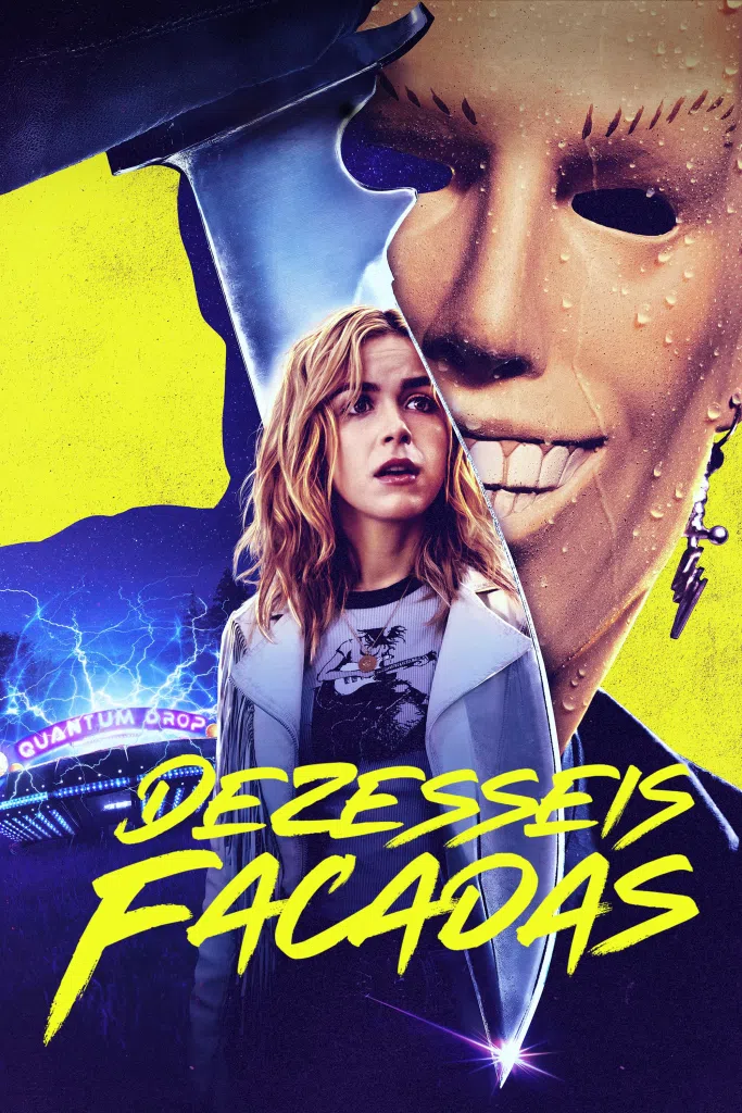 Dezesseis facadas (totally killer, 2023) estará disponível na amazon prime video em 6 de outubro de 2023. Imagem: amazon