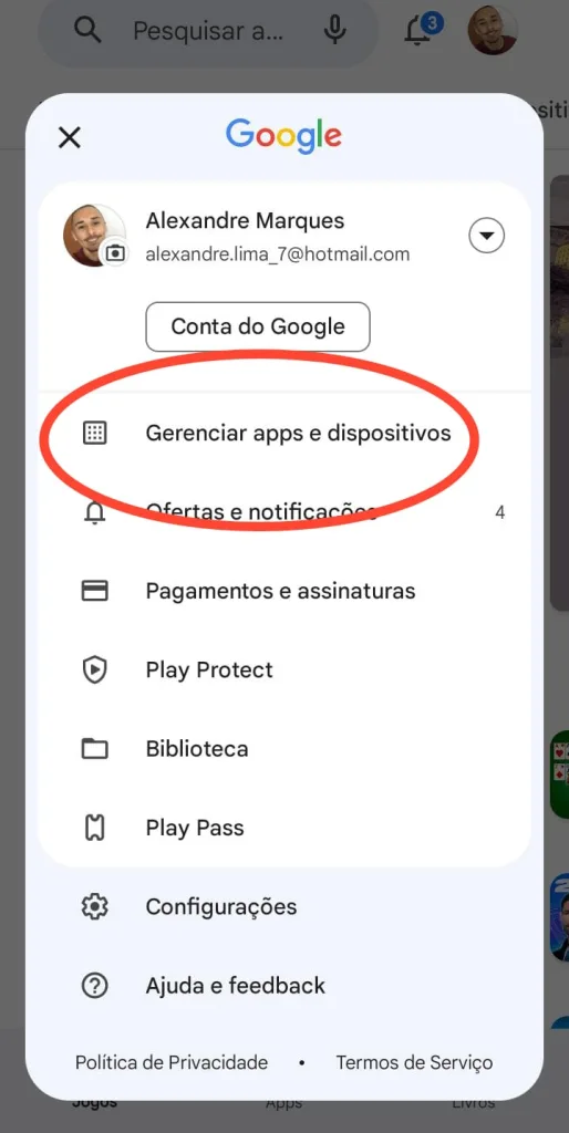 Como atualizar aplicativos no android.