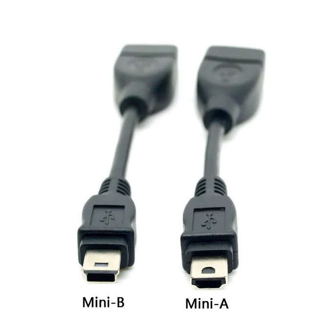 Comparação entre usb mini-b e usb mini-a / reprodução: internet