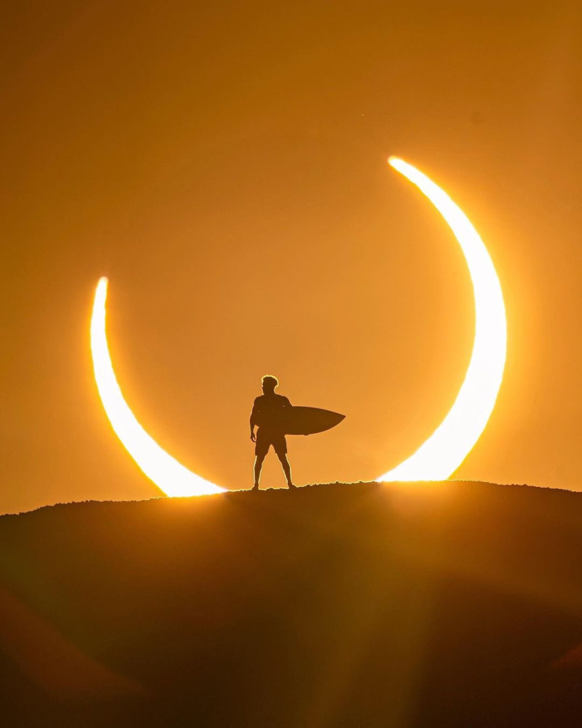 A foto do fotógrafo marcelo maragni destacando o surfista italo ferreira em rio grande do norte. Imagem: x