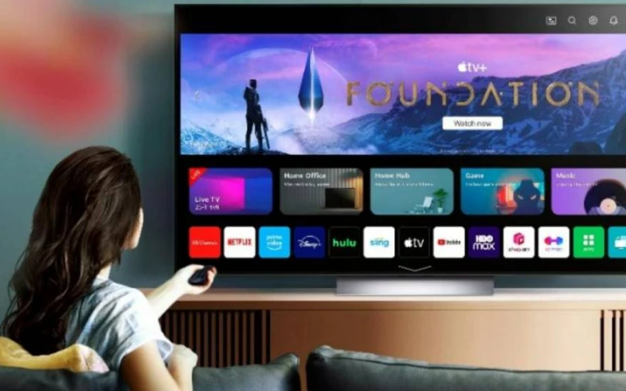 Todas as smart tvs apresentadas contam com o sistema operacional webos. Imagem: lg