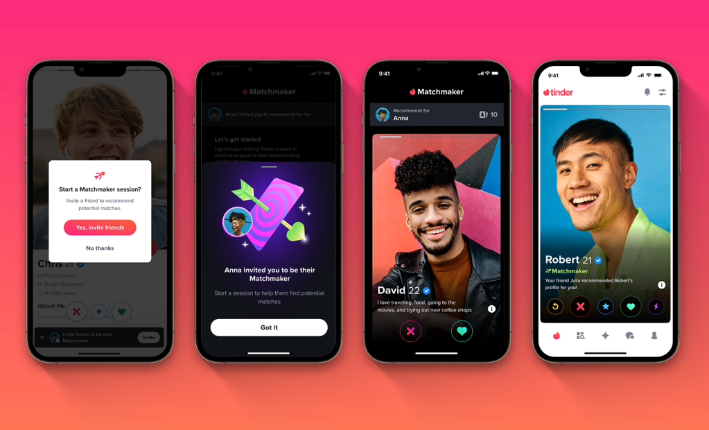 Tinder vai deixar sua mãe escolher seu próximo date. Novo recurso do app de relacionamento permite que até 15 pessoas sejam convidadas a ajudar na escolha do próximo match do tinder