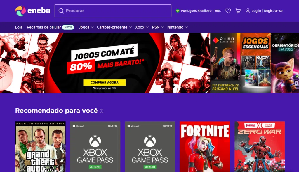 Eneba ajuda a economizar em ea play e cartões do xbox. Confira!. Veja como é fácil economizar seu dinheiro e ainda ter acesso aos seus jogos favoritos nas principais plataformas de jogos do mercado