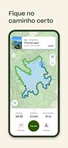 App para trilhas. Imagem: apple