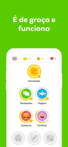 App para aprender idiomas. Imagem: apple