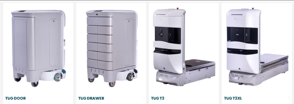 Os robôs tug utilizam uma variedade de sensores, incluindo lidar, um dispositivo que usa lasers para medir distâncias e criar mapas tridimensionais do ambiente ao redor.