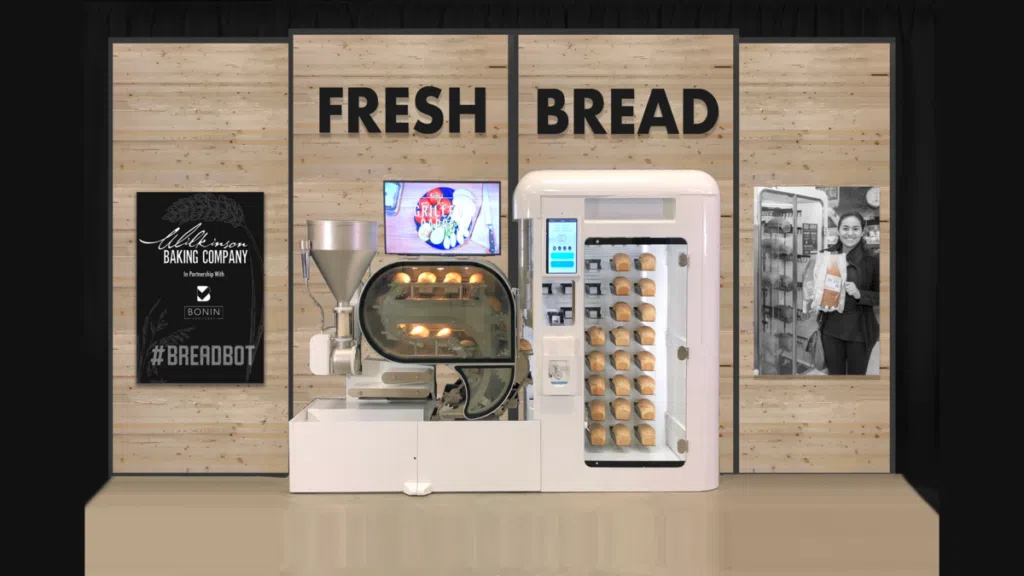 A wilkinson baking company está reintroduzindo o pão, combinando a sensação tradicional do pão fresco com a tecnologia moderna oferecida pelo breadbot