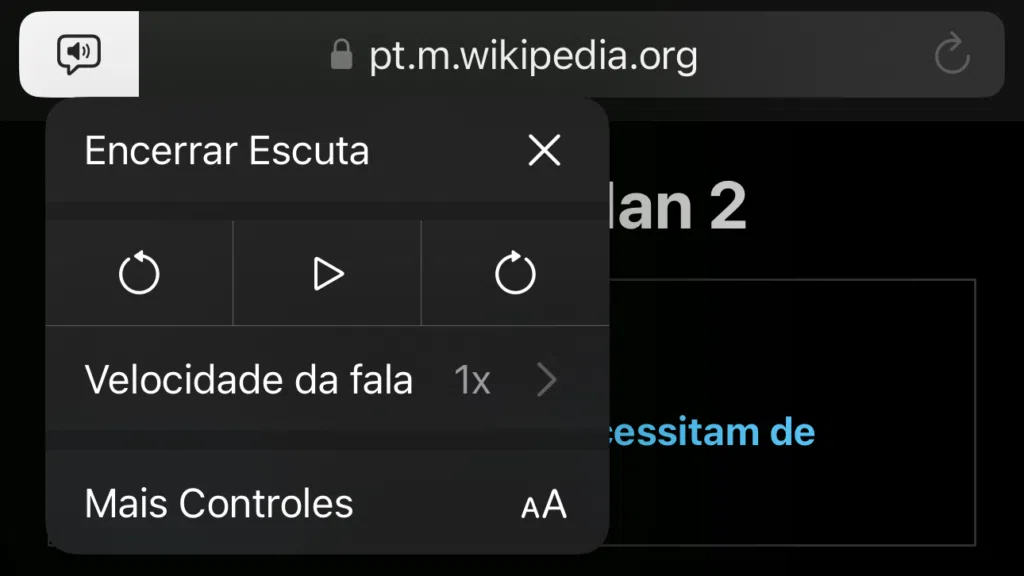 Iphone 15 agora permite escutar as páginas da web