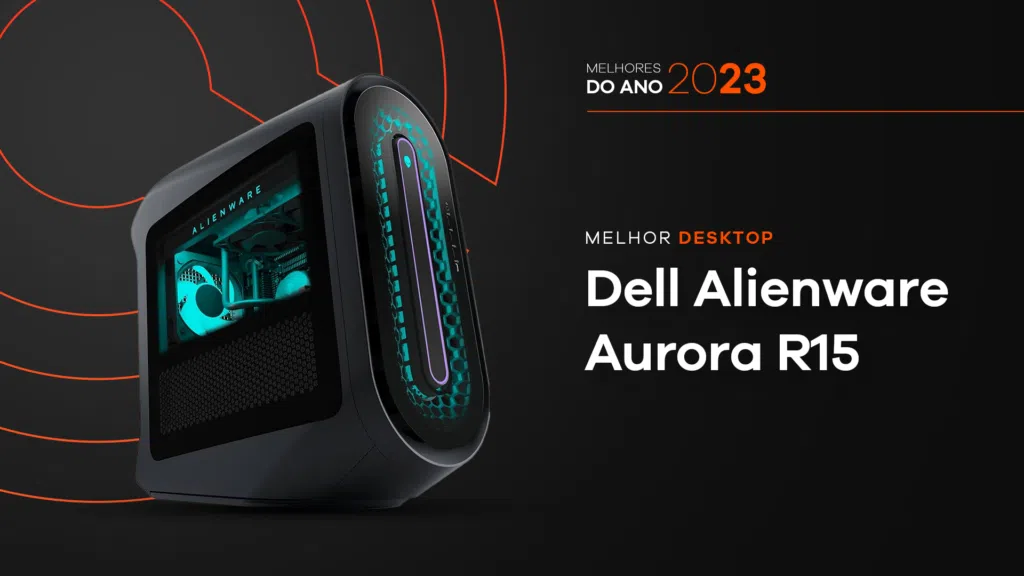 Melhores do ano no showmetech 2023: dell alienware aurora r15. Imagem: caio nascimento, showmetech