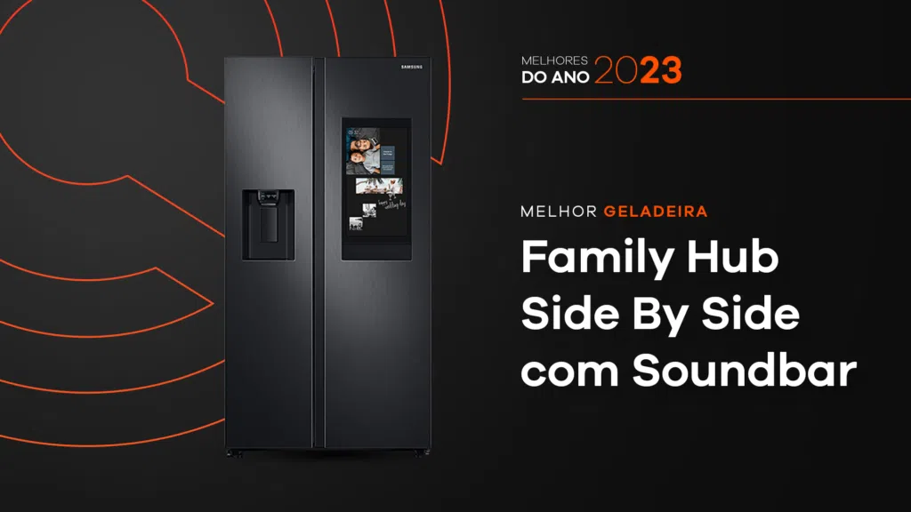 Melhores do ano no showmetech 2023: geladeira samsung side by side. Imagem: caio nascimento, showmetech