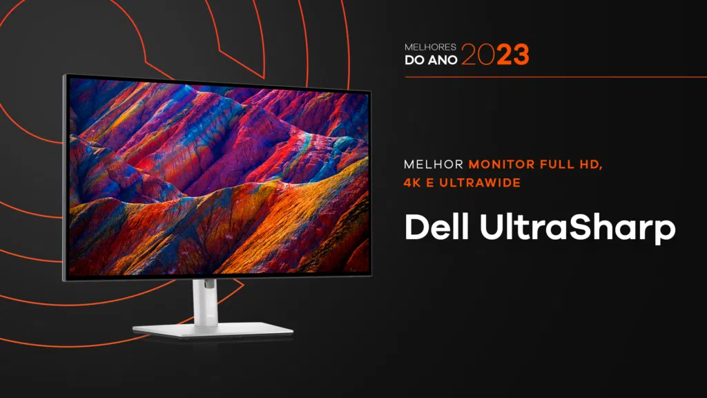 Melhores do ano no showmetech 2023: monitor dell ultrasharp u3223qe. Imagem: caio nascimento, showmetech