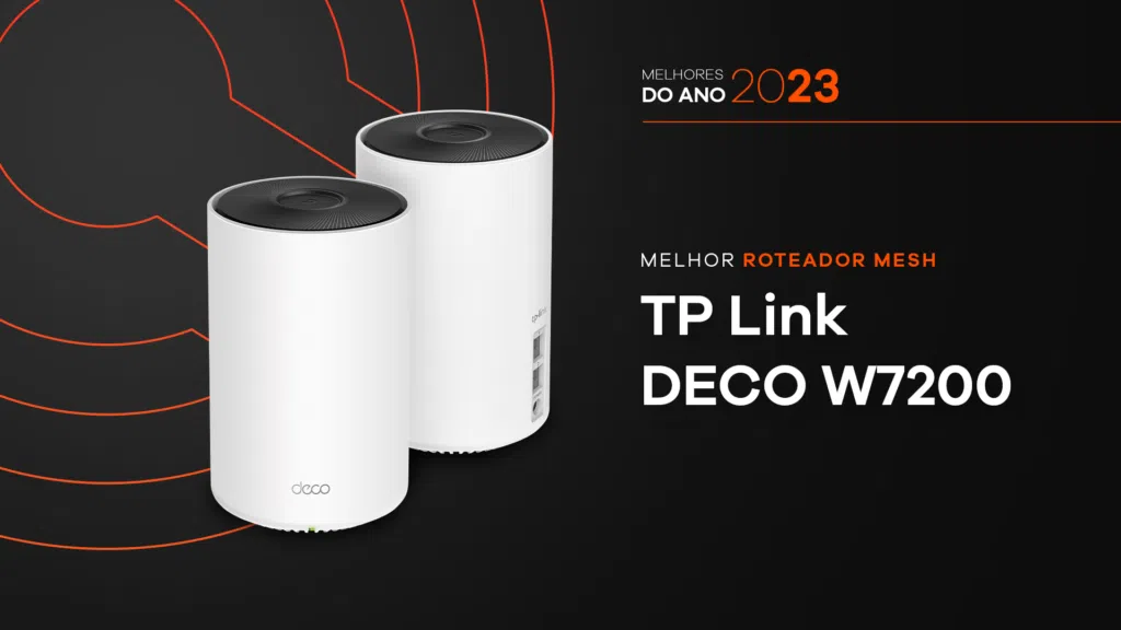 Melhores do ano no showmetech 2023: tp link deco w7200. Imagem: caio nascimento, showmetech