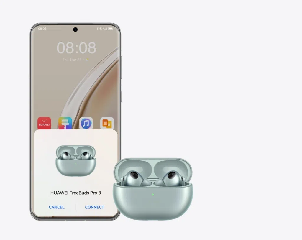 A conexão bluetooth também abrange a forma em que você utiliza os fones. Imagem: huawei