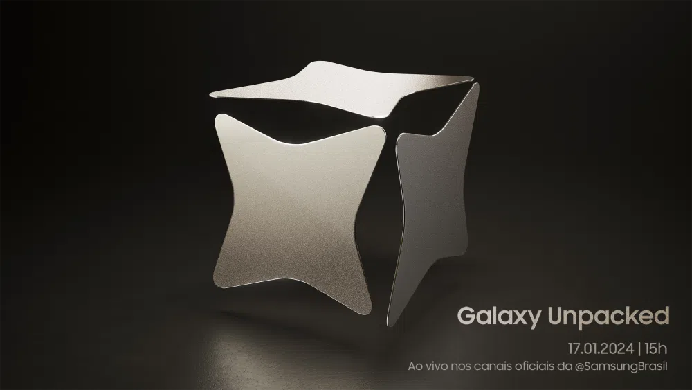 Imagem de divulgação do galaxy unpacked 2024, evento da samsung