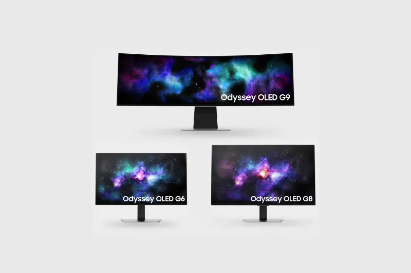 Monitores odyssey oled da samsung apresentados para a ces 2024