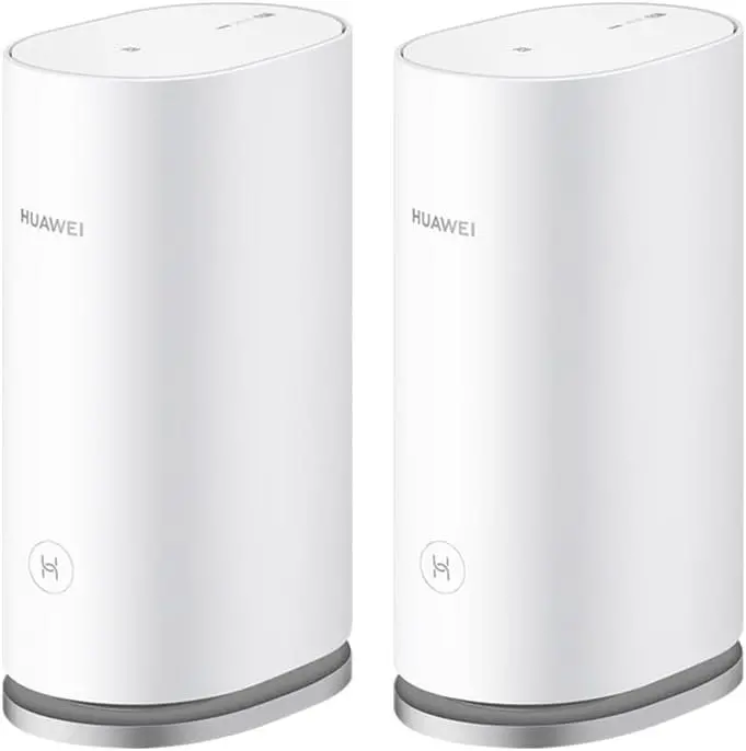 Dupla de roteadores huawei mesh 3 na cor branca