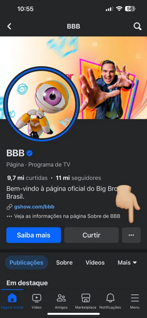 Como bloquear perfis do bbb 24 no facebook. Imagem: lucas gomes, smt