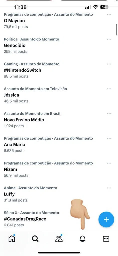 Abra a aba de notificações clicando no símbolo do sino (imagem: showmetech)