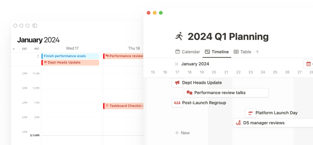 Uso do notion calendar no mac da apple para gerenciamento de tarefas