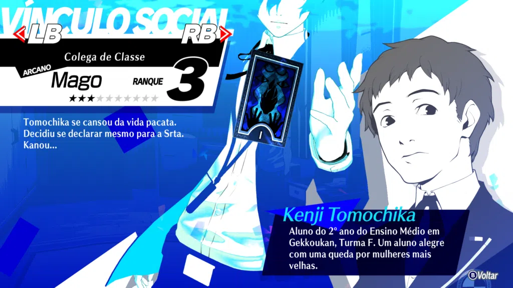 Vínculos sociais em persona 3 reload