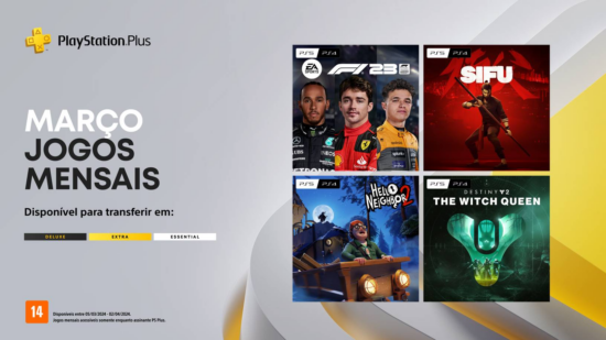 Jogos da PS Plus Essential de Março de 2024