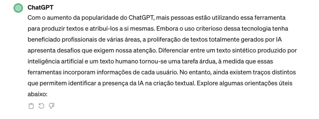 Como identificar texto escrito por ai. Desde que o chatgpt foi lançado, é cada vez mais difícil saber se um conteúdo foi escrito por um autor humano ou uma inteligência artificial. Confira dicas para detectar traços de ai em um texto