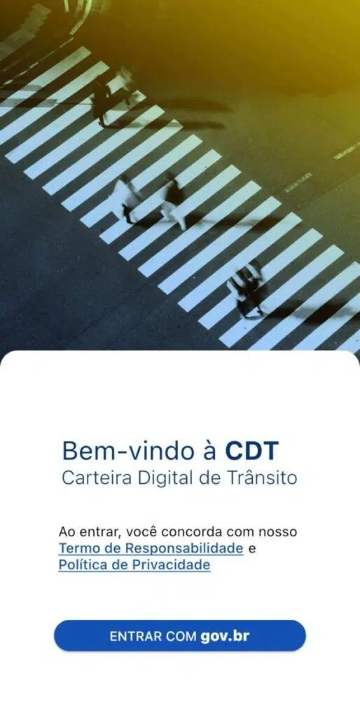 App carteira digital de trânsito