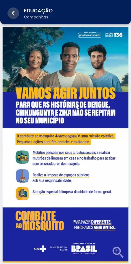 Campanha educacional na cdt