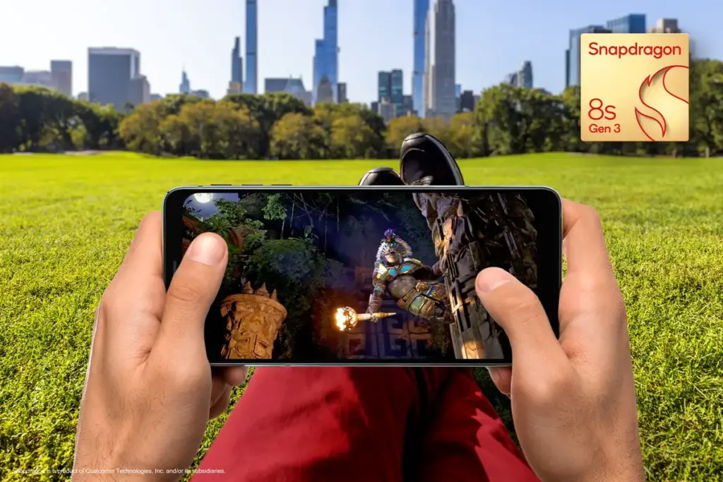 Jogo rodando em celular com processador qualcomm processador snapdragon 8s gen 3