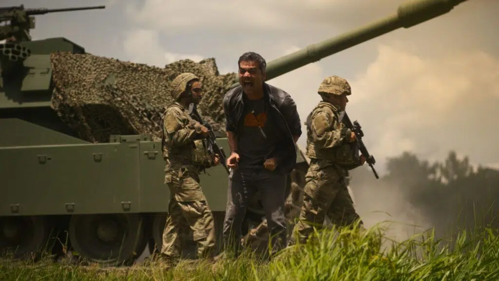 Cena de guerra civil. (foto: reprodução/a24/diamond films)