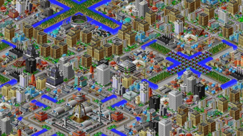 Imagem do game simcity 2000