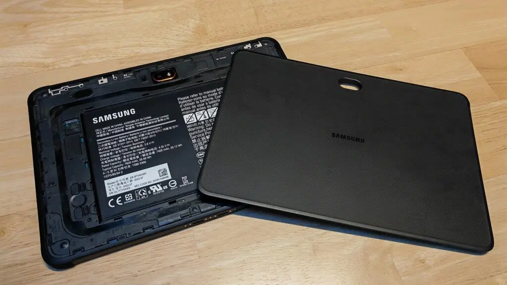 Bateria do galaxy tab active5, tablet ultrarresistente da samsung