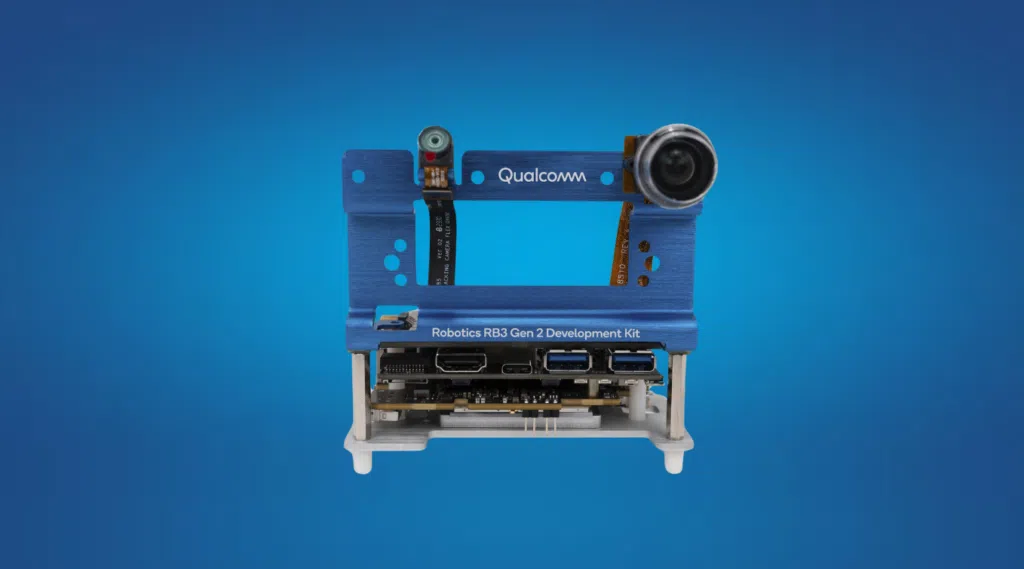 Qualcomm rb3 gen 2 é lançado com 10x mais performance em ia. Atualização da plataforma de iot processa inteligência artificial com maior rapidez e traz wi-fi 6e e outras melhorias para serem usadas em drones, robôs, câmeras, displays inteligentes e outros dispositivos