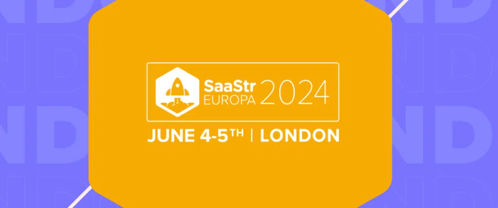 Saastr europa | 4 a 5 de junho de 2024